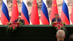 قمة الرئيس الروسي فلاديمير بوتين والرئيس الصيني شي جين بينغ في العاصمة الصينية بكين 
